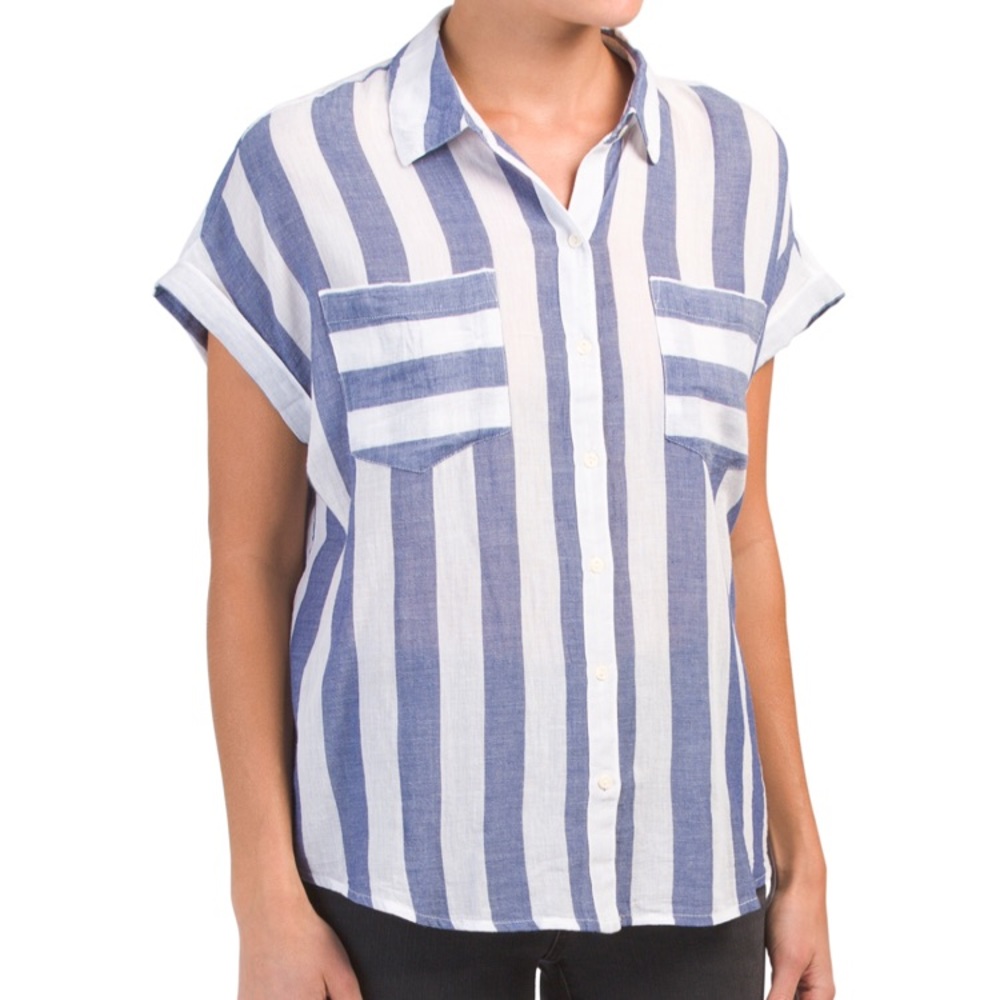 ⬇️🍀Tie Back Blouse Lucky Brand